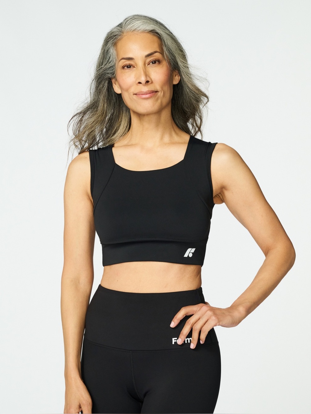 LIKE NEW Forme Revive Bra Black Obsidian Active Large Posture Correcting EUC